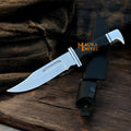 Clip Point Bowie Knife 6” D2 Steel | G10 Handle