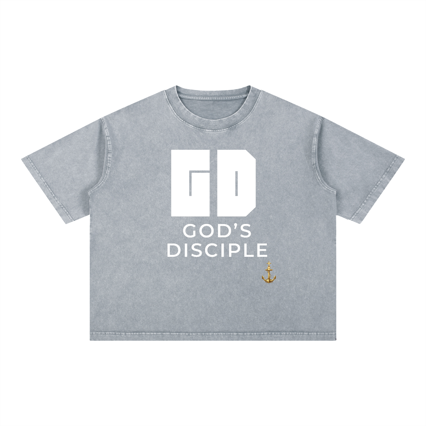 God's Disciple Anchored Tee (Mineral Wash Boxy Cotton)