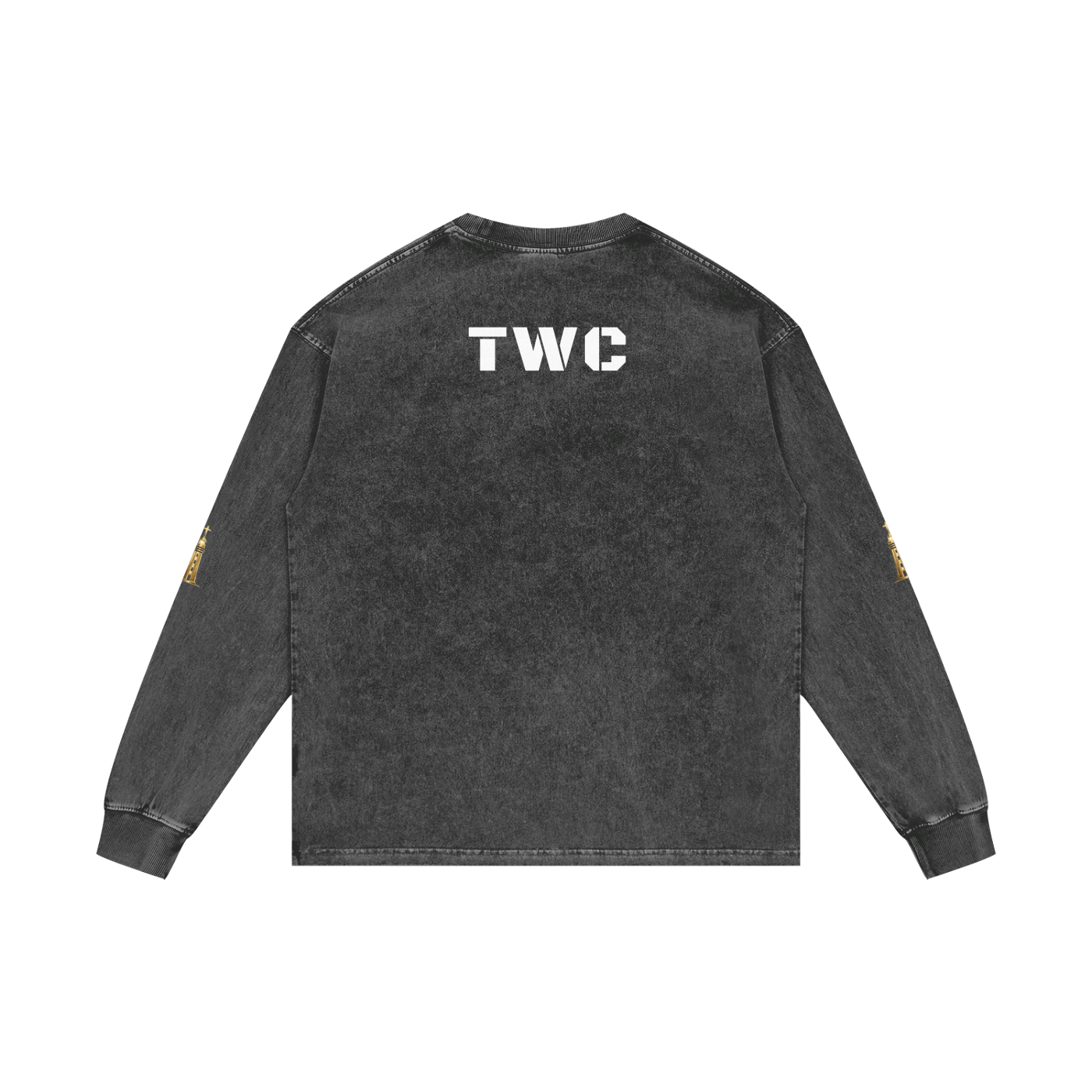 Strong Tower Redeemed  Long Sleeve Tee (Acid Wash Oversize)