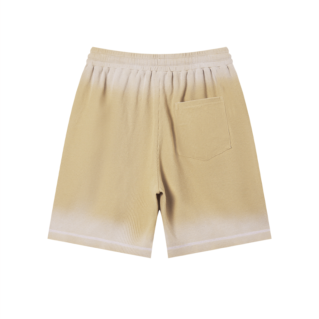 God's Disciple Sunfade Waffle Raw Hem Shorts