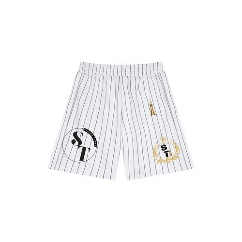 Strong Tower Striped Loose Fit Shorts