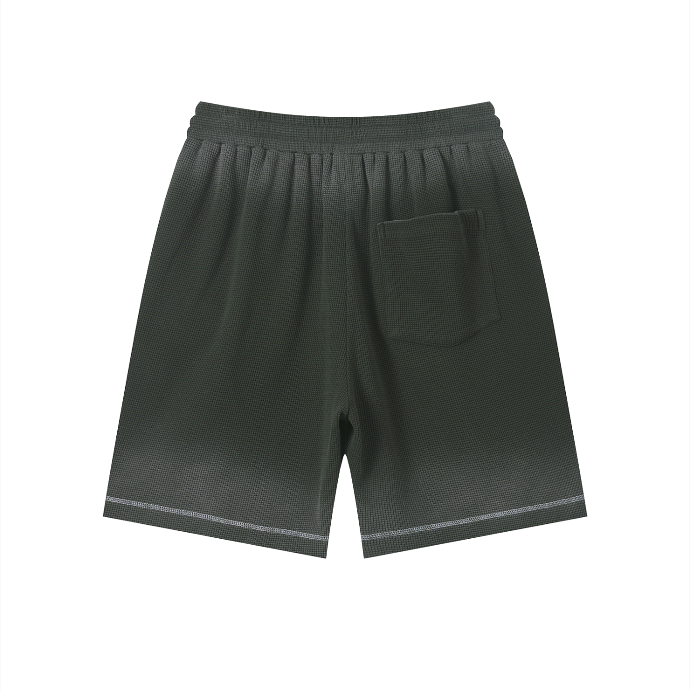 God's Disciple Sunfade Waffle Raw Hem Shorts