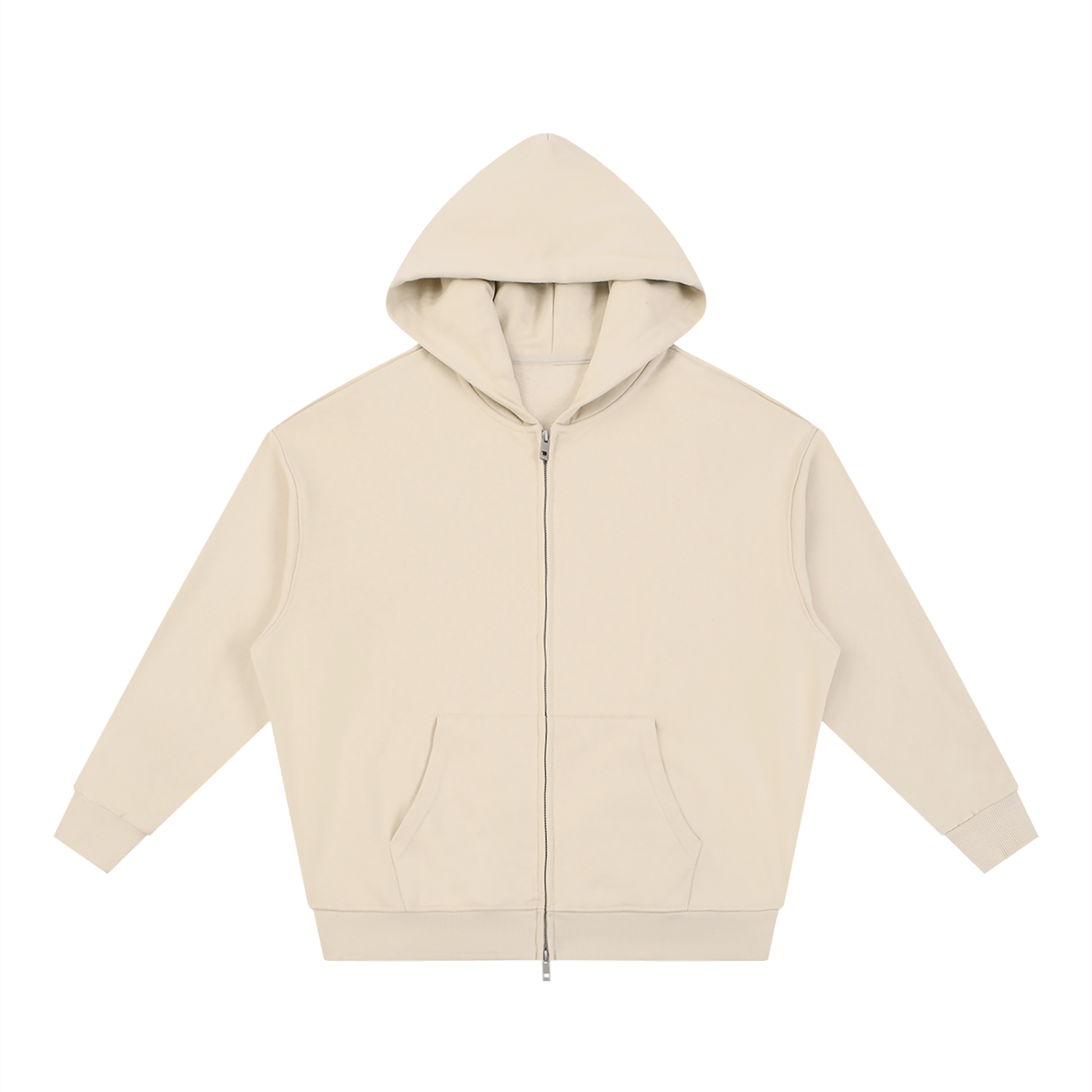 God's Disciple Loose Fit Solid Full Zip Hoodie