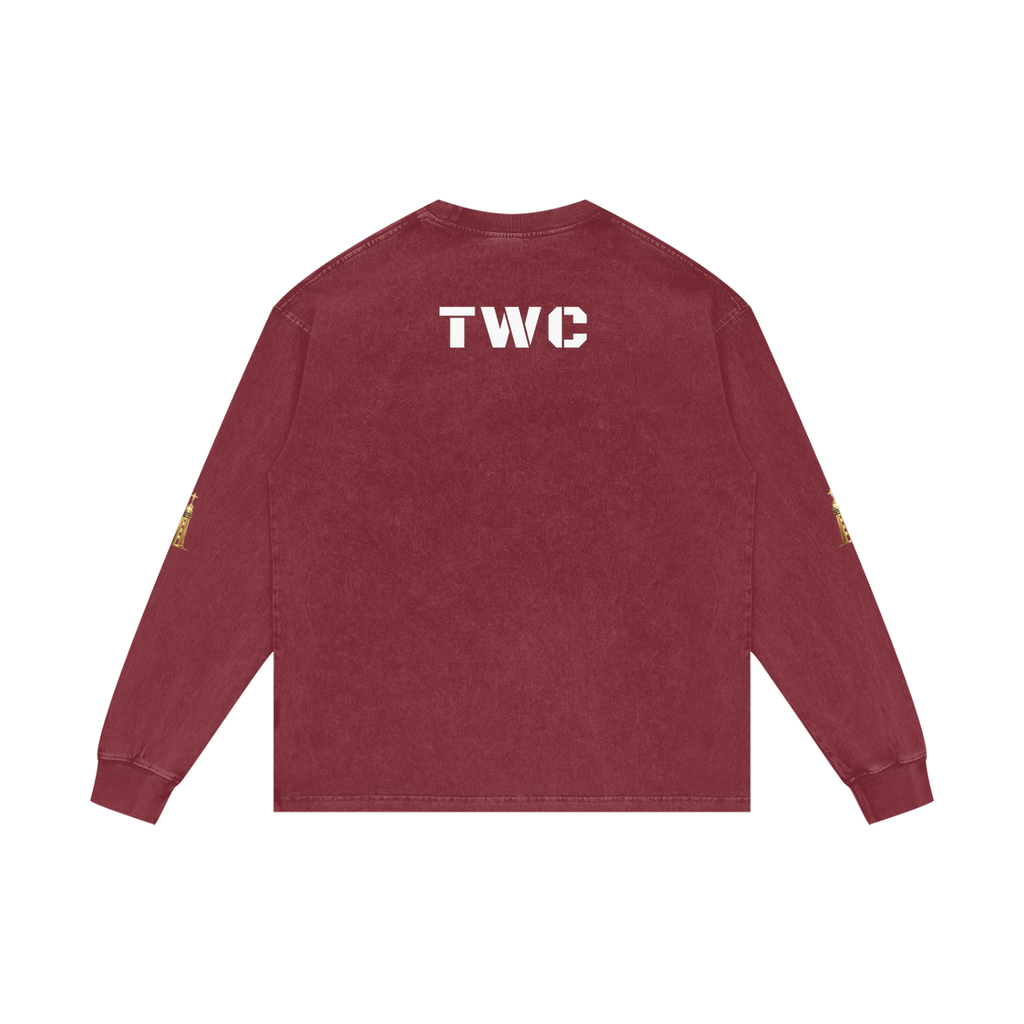 Strong Tower Redeemed  Long Sleeve Tee (Acid Wash Oversize)