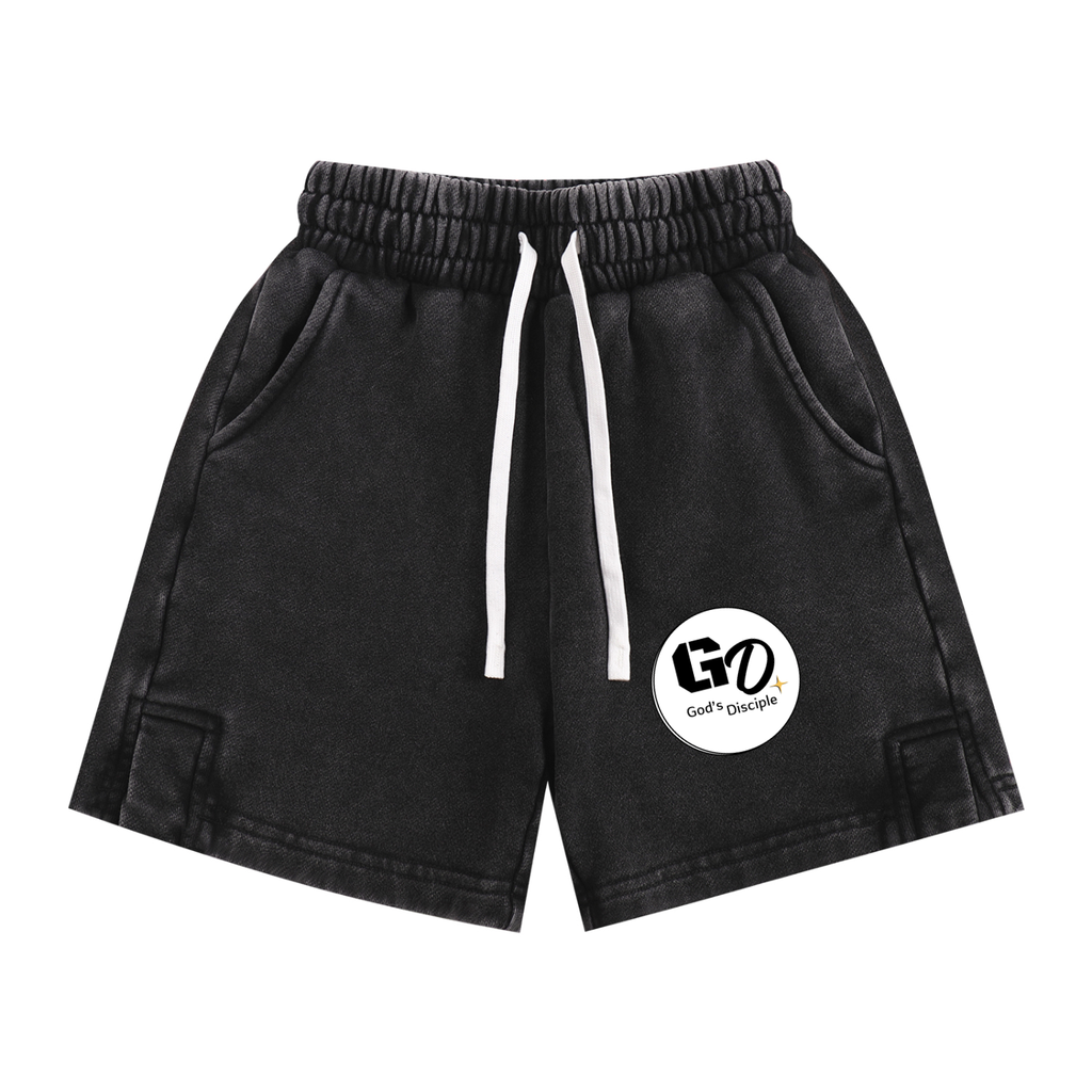God's Disciple Little Light Snow Washed Kids' Shorts