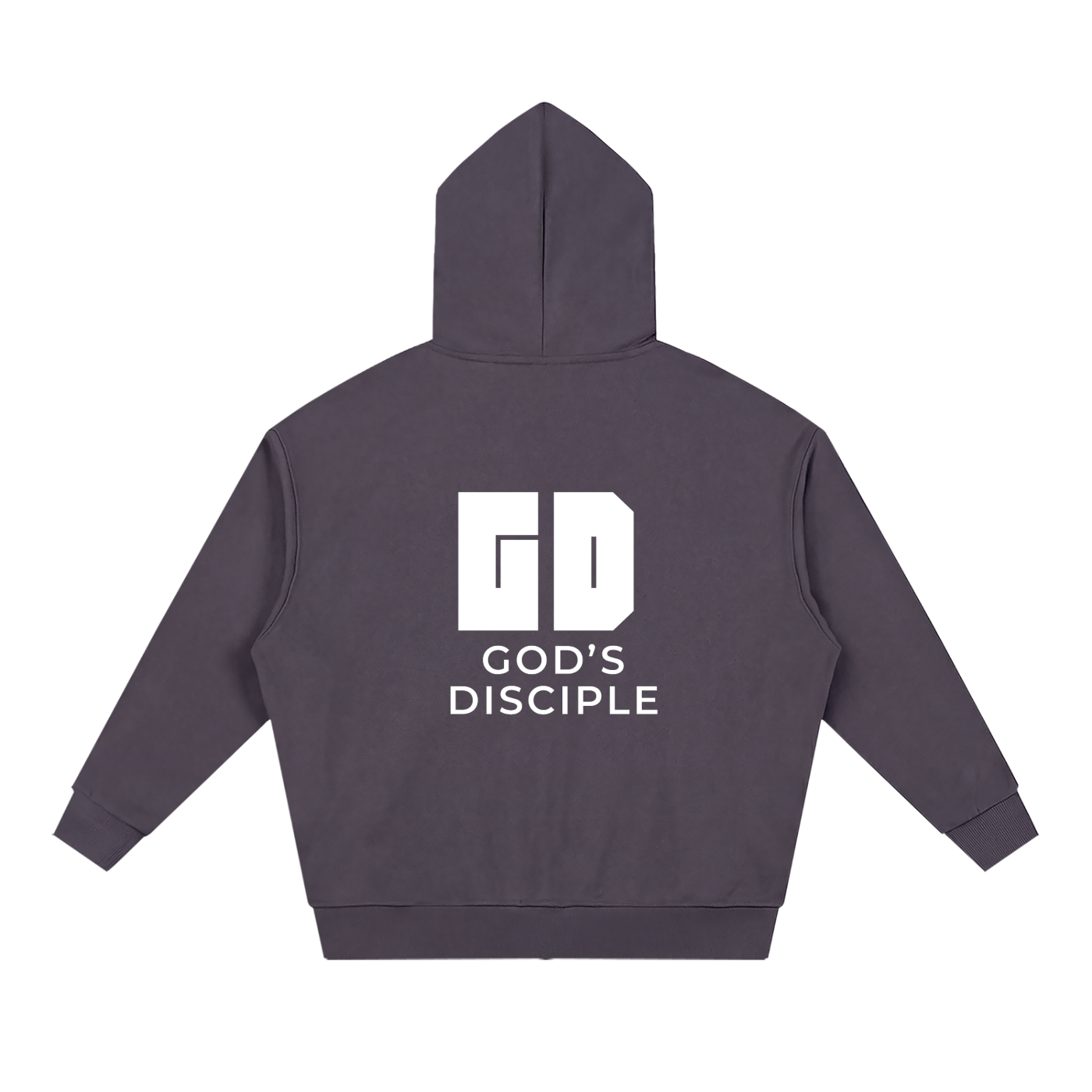 God's Disciple Loose Fit Solid Full Zip Hoodie