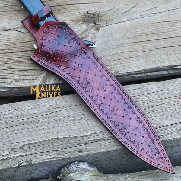 Double Edge Bowie Knife 15” J2 Steel | Micarta G10