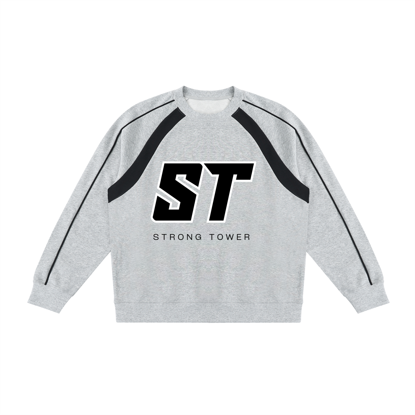Covenant Color Block Crewneck Gray