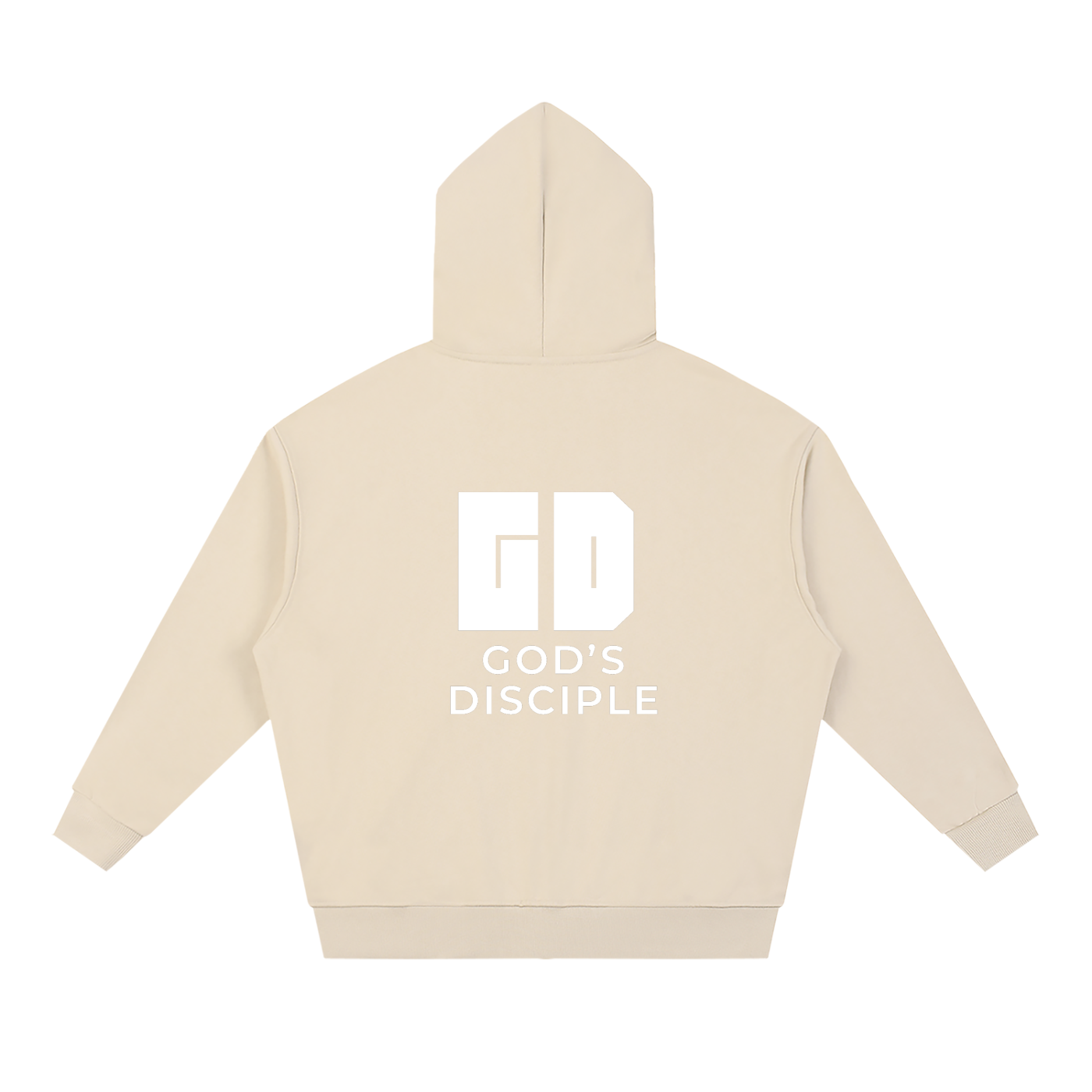 God's Disciple Loose Fit Solid Full Zip Hoodie