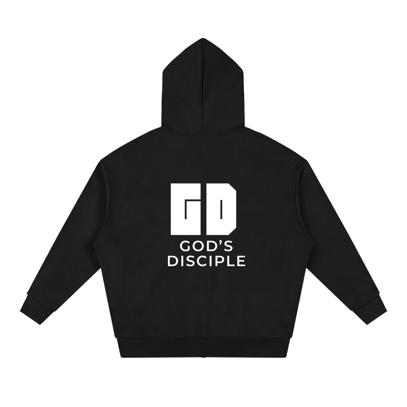 God's Disciple Loose Fit Solid Full Zip Hoodie
