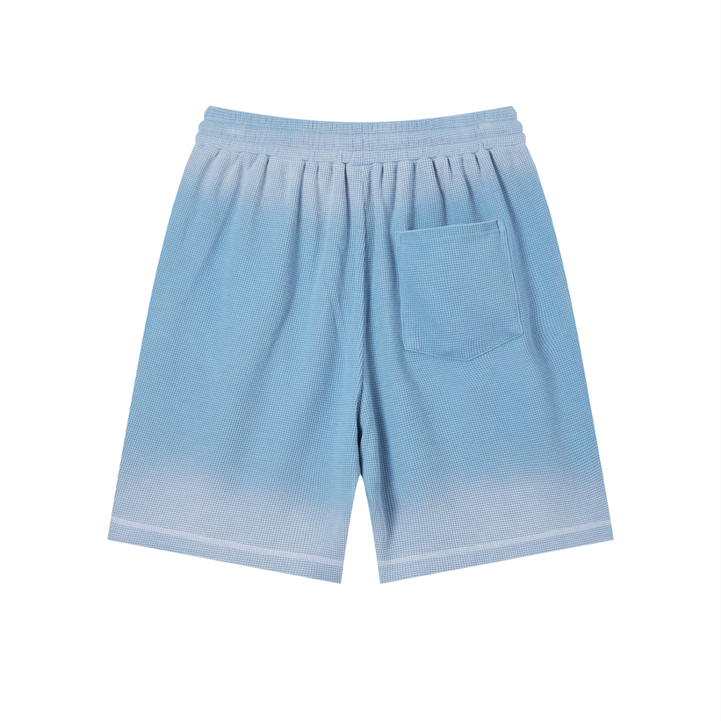 God's Disciple Sunfade Waffle Raw Hem Shorts