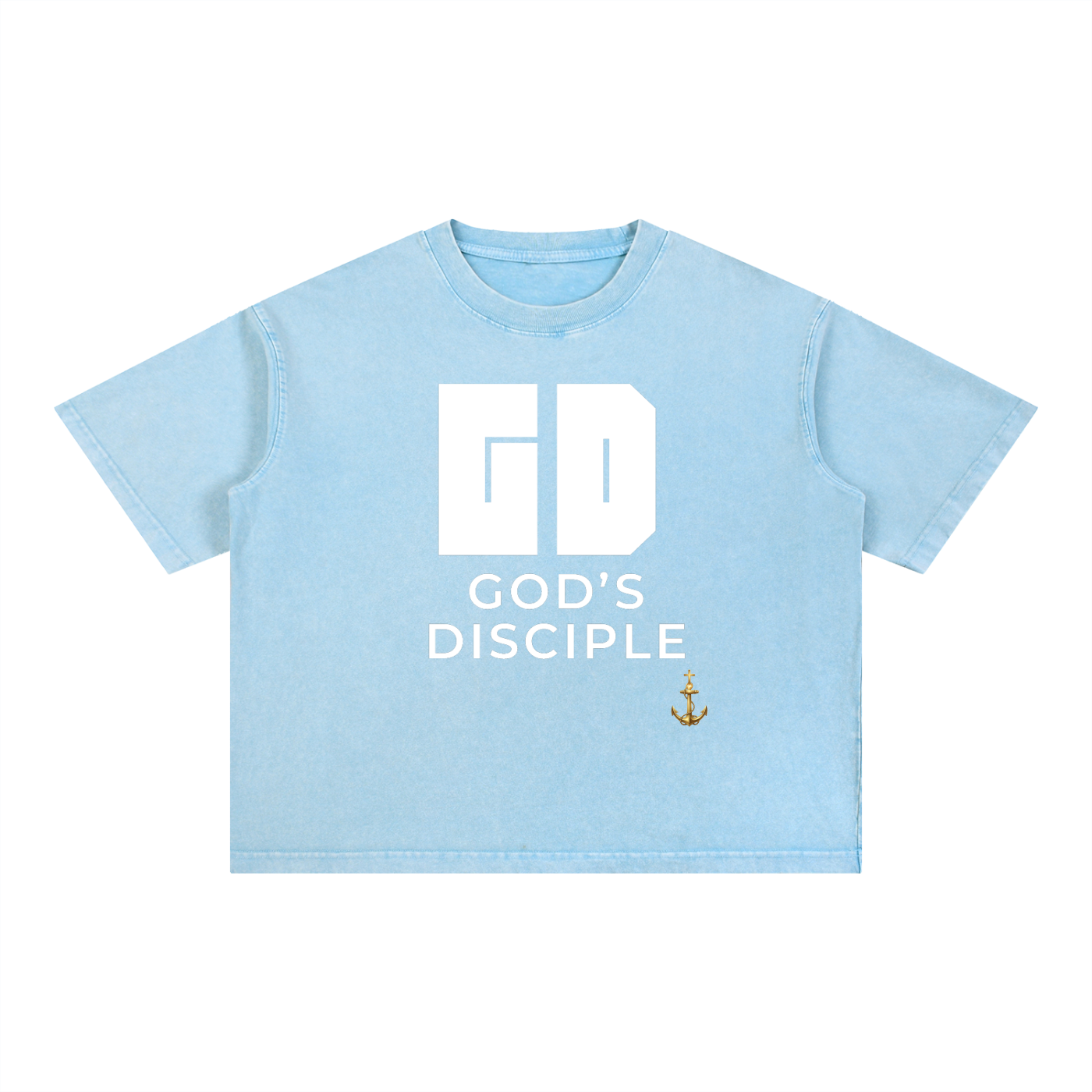 God's Disciple Anchored Tee (Mineral Wash Boxy Cotton)