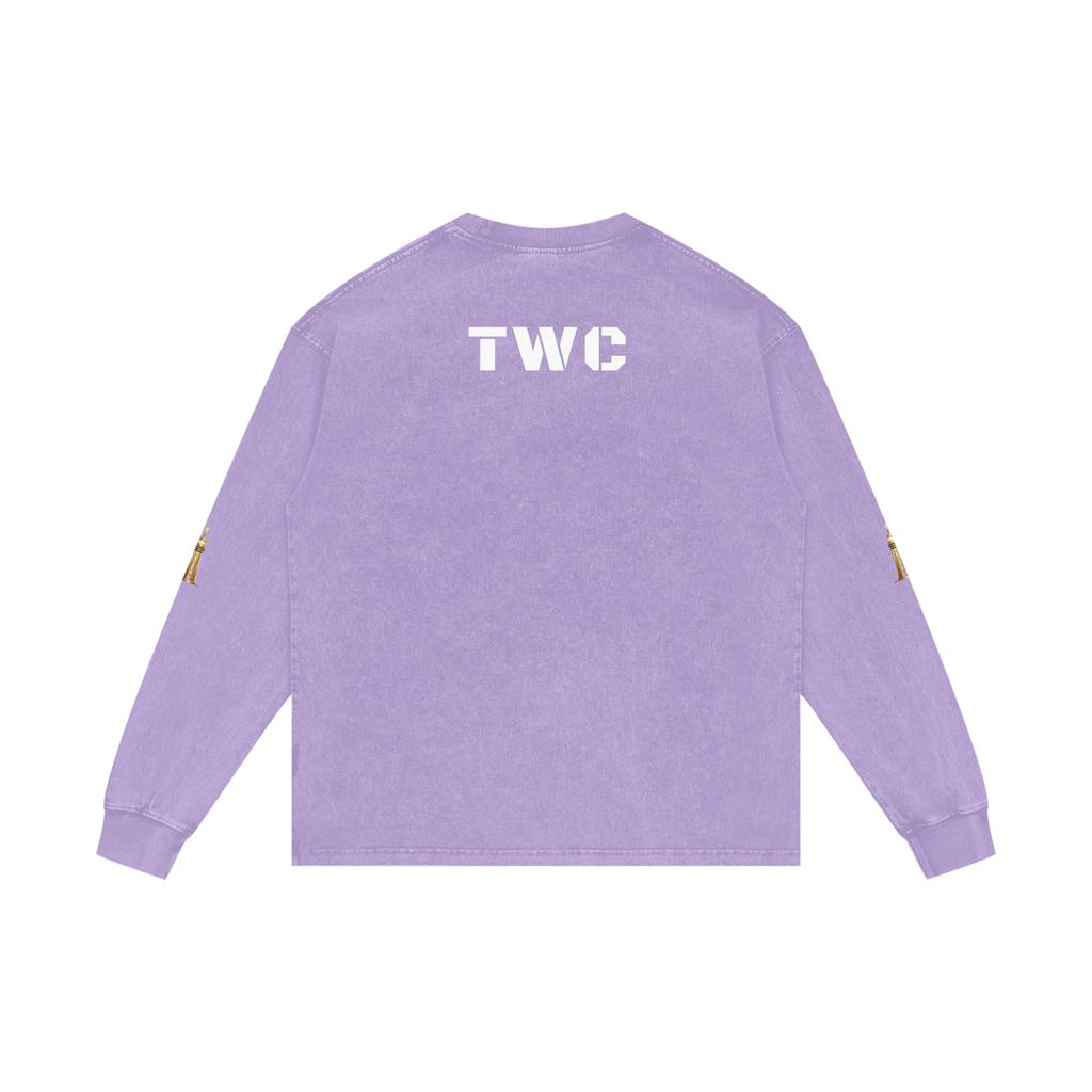 Strong Tower Redeemed  Long Sleeve Tee (Acid Wash Oversize)