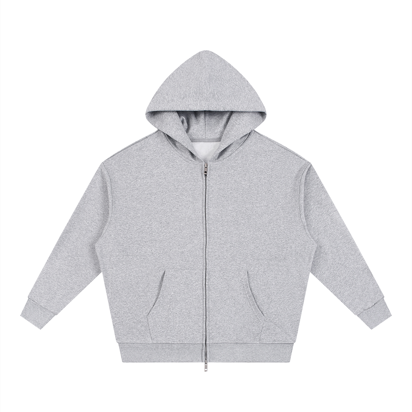 God's Disciple Loose Fit Solid Full Zip Hoodie
