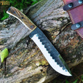 D2 Stag Hunting Knife Full Tang 7 Inch Blade