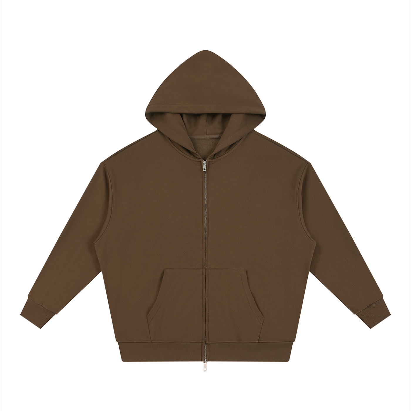 God's Disciple Loose Fit Solid Full Zip Hoodie