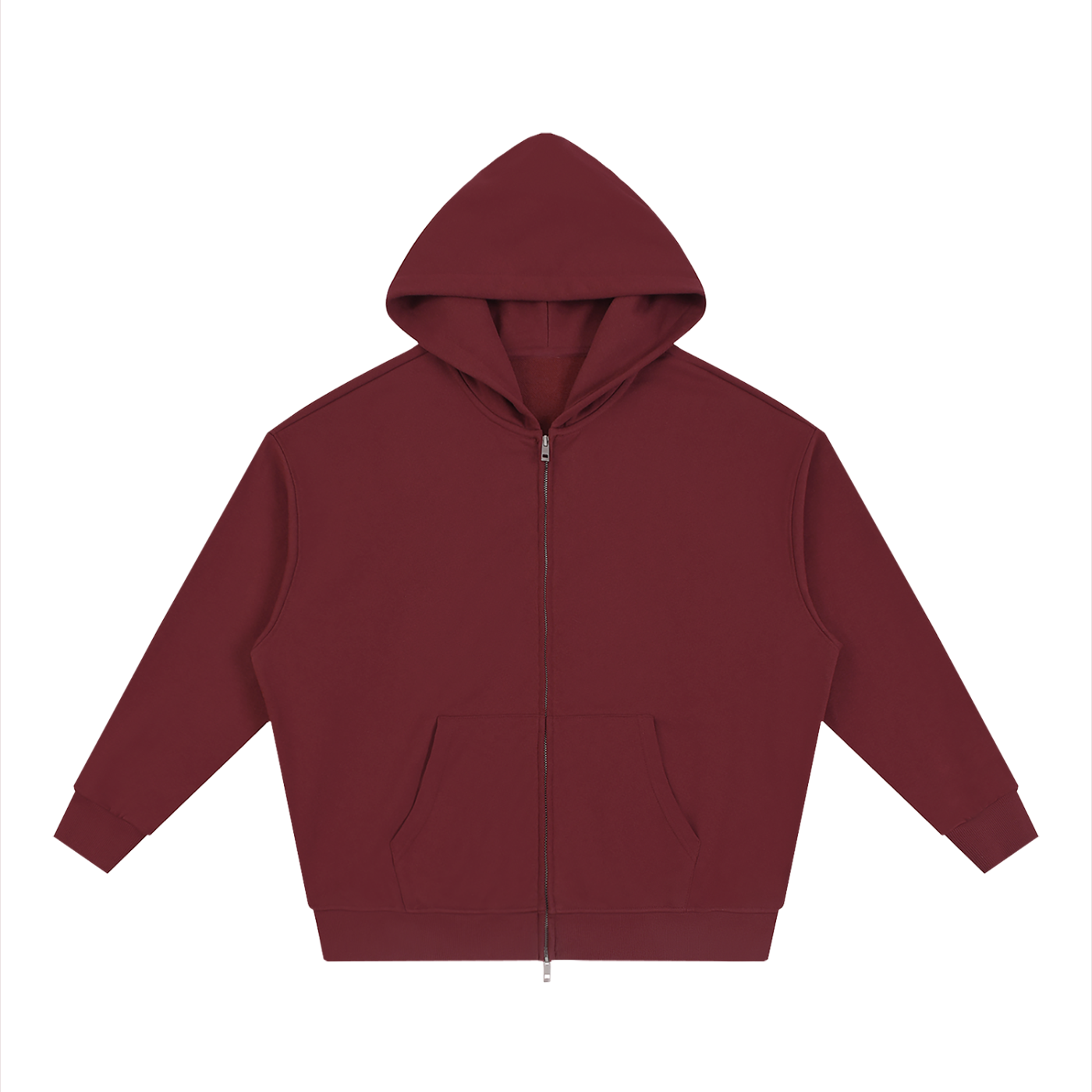 God's Disciple Loose Fit Solid Full Zip Hoodie