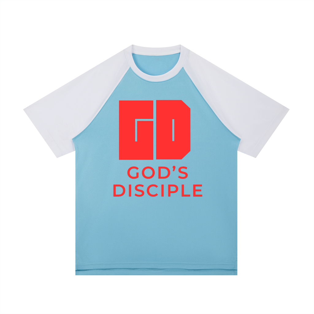 God's Disciple (Contrast Raglan Sleeve Mesh Tee)