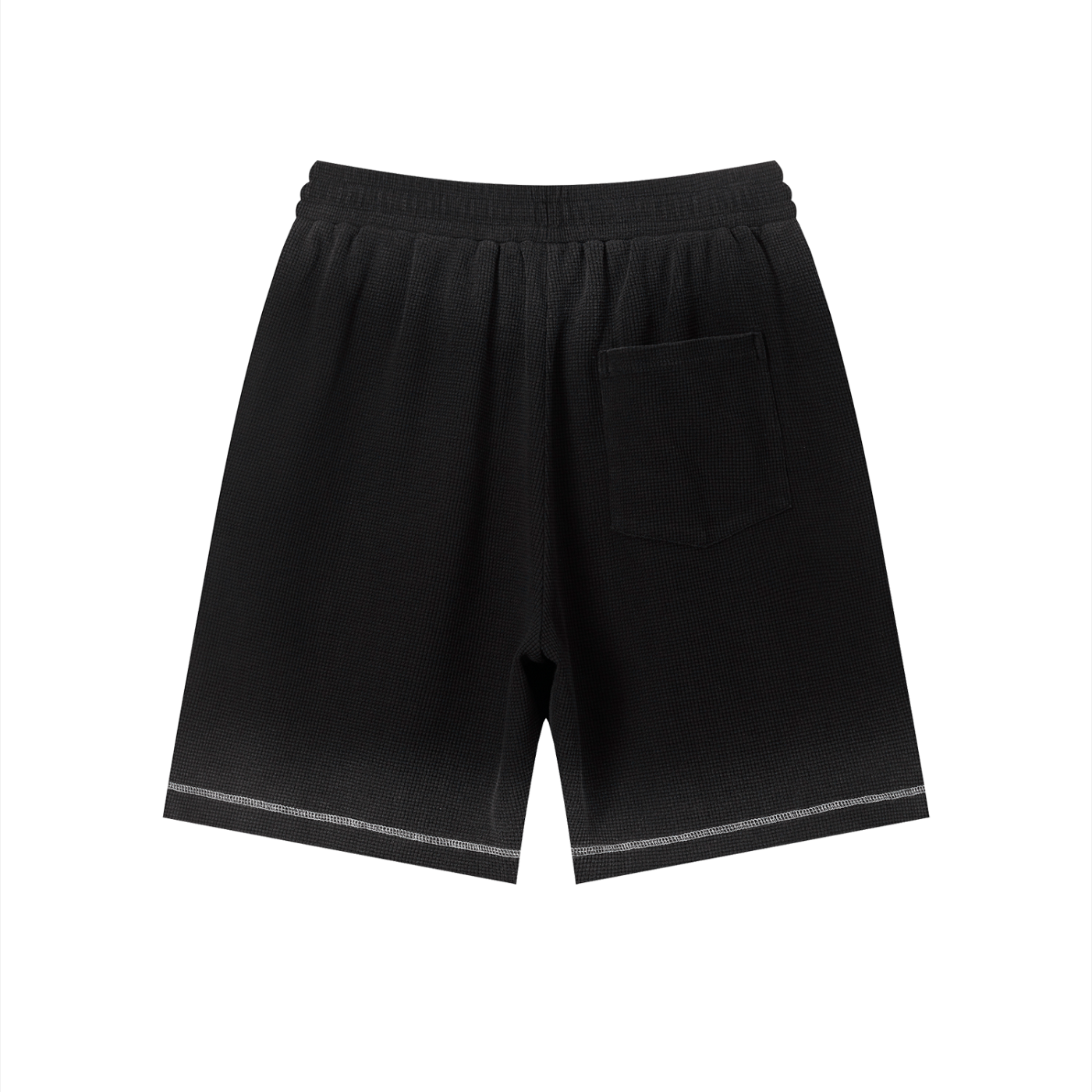 God's Disciple Sunfade Waffle Raw Hem Shorts