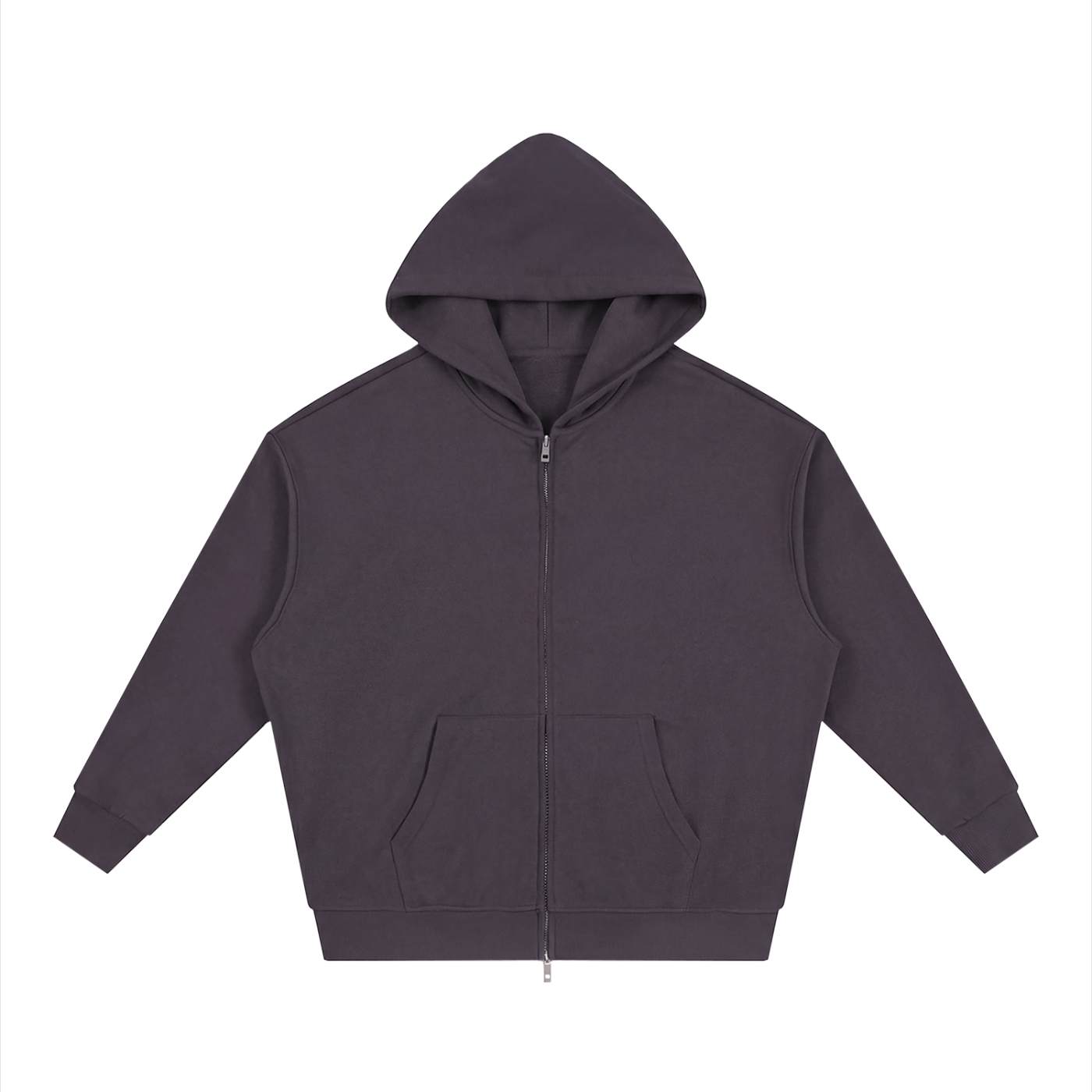 God's Disciple Loose Fit Solid Full Zip Hoodie