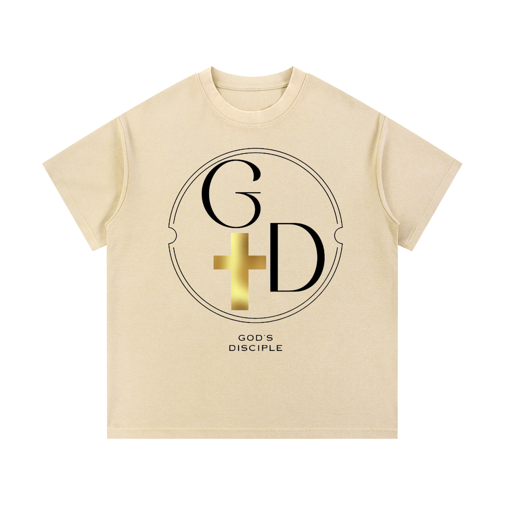 GD Tee -Black (Mineral Wash Waffle Knit)