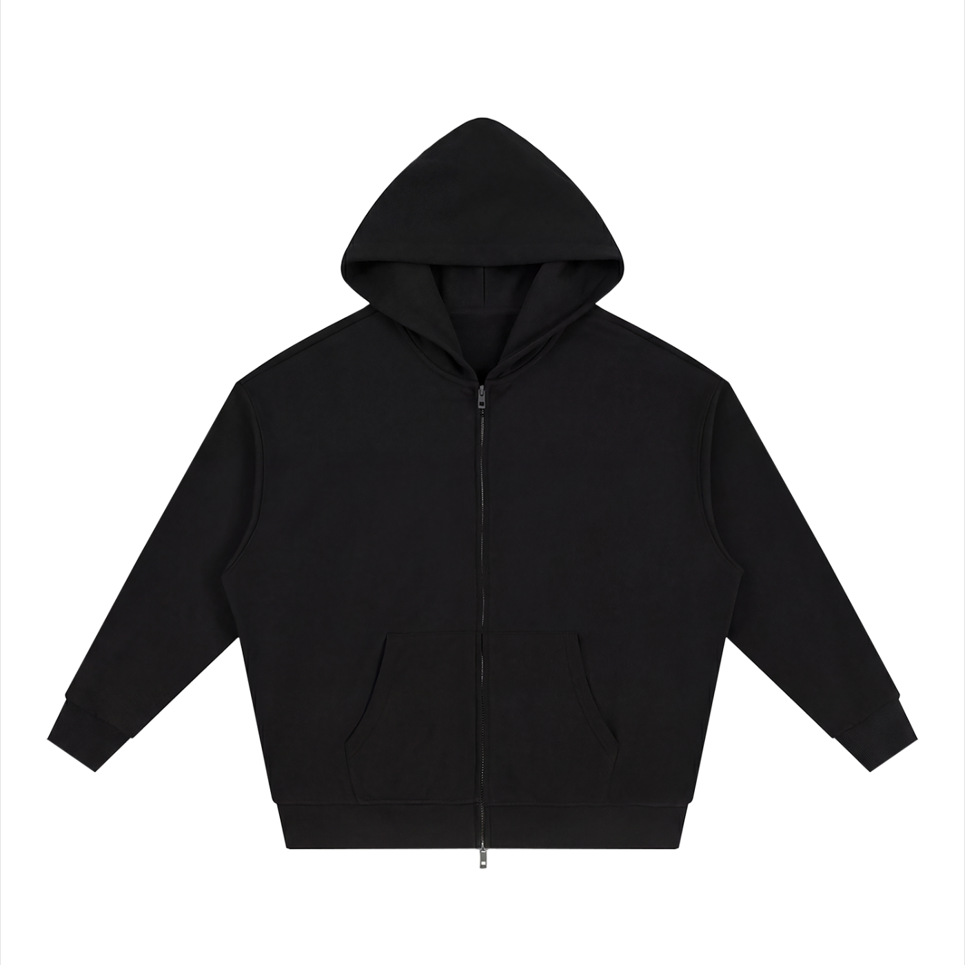 God's Disciple Loose Fit Solid Full Zip Hoodie