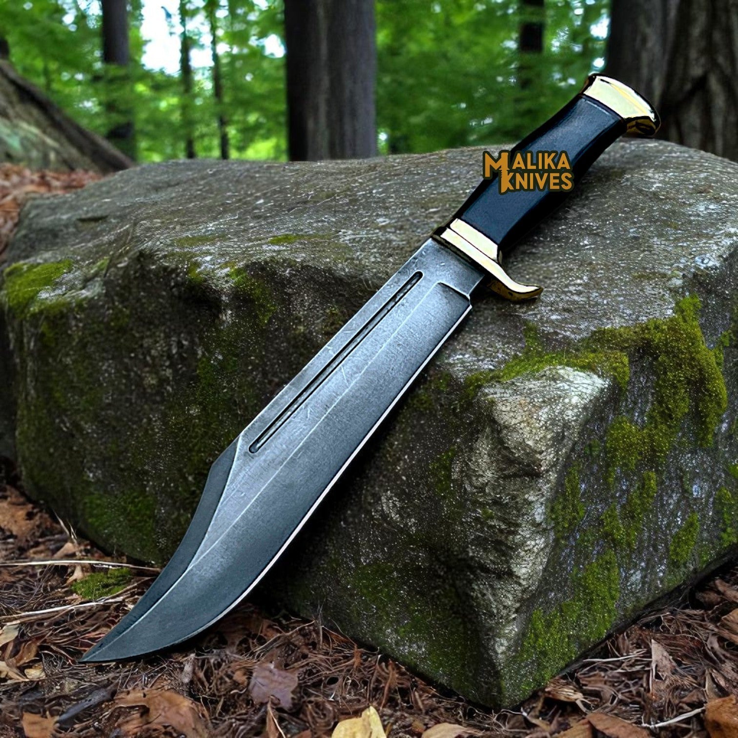 Crocodile Dundee Knife Replica | D2 Steel Blade | Black Micarta Handle