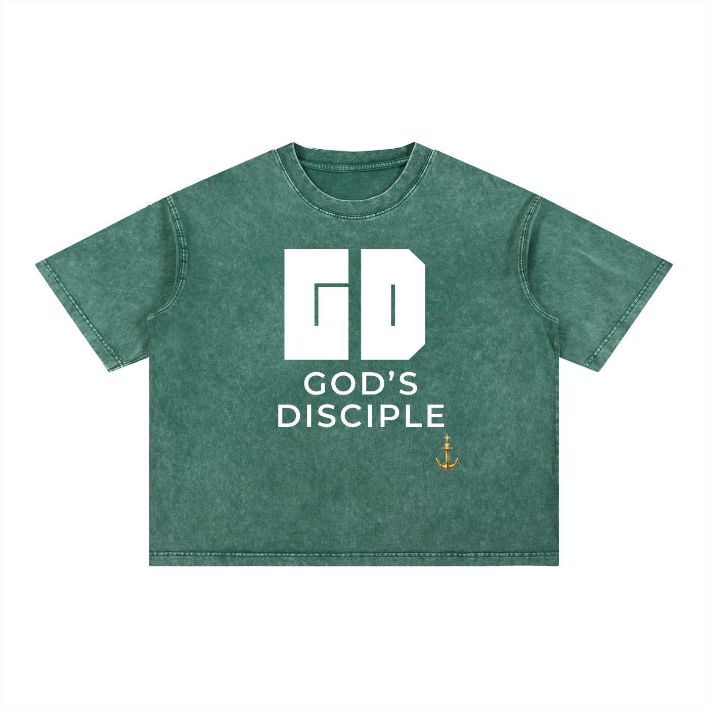God's Disciple Anchored Tee (Mineral Wash Boxy Cotton)