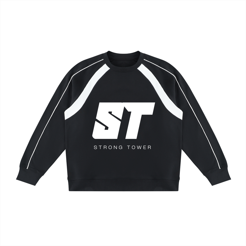 Covenant Color Block Crewneck  B/W