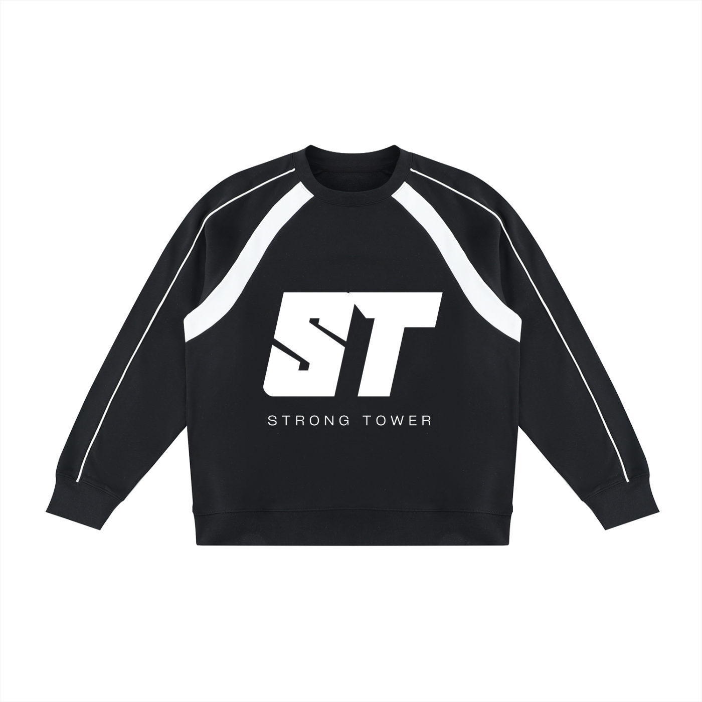 Covenant Color Block Crewneck  B/W