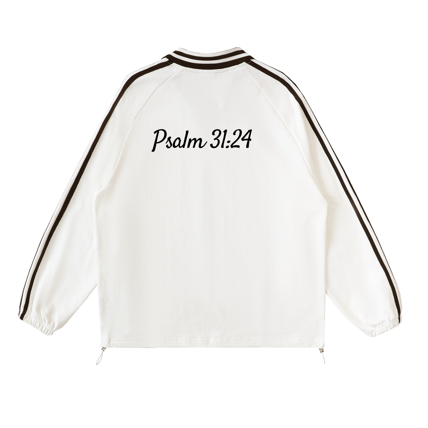TWC Lapel Collar Sweatshirt- White