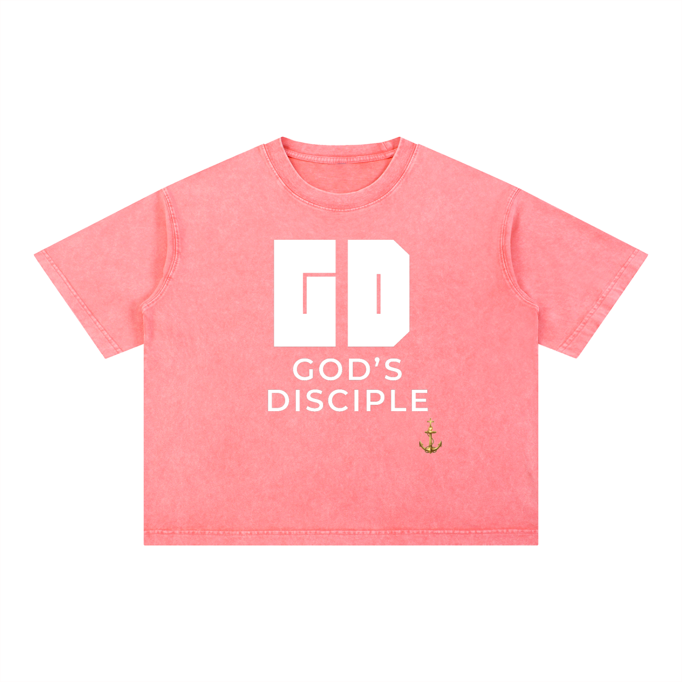 God's Disciple Anchored Tee (Mineral Wash Boxy Cotton)