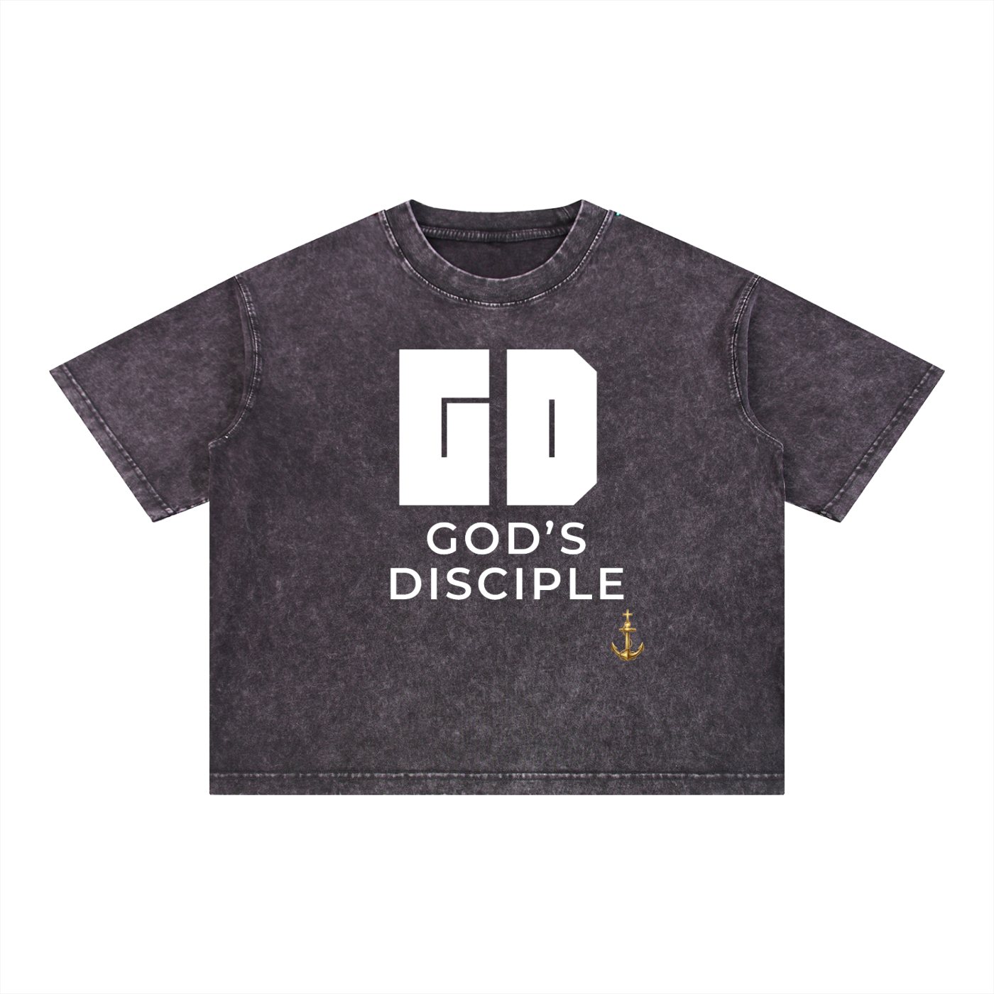 God's Disciple Anchored Tee (Mineral Wash Boxy Cotton)