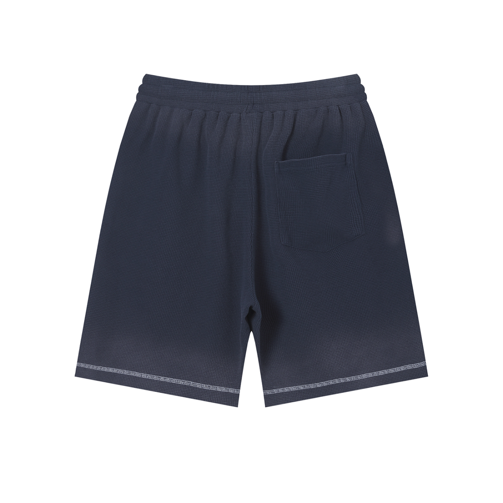 God's Disciple Sunfade Waffle Raw Hem Shorts