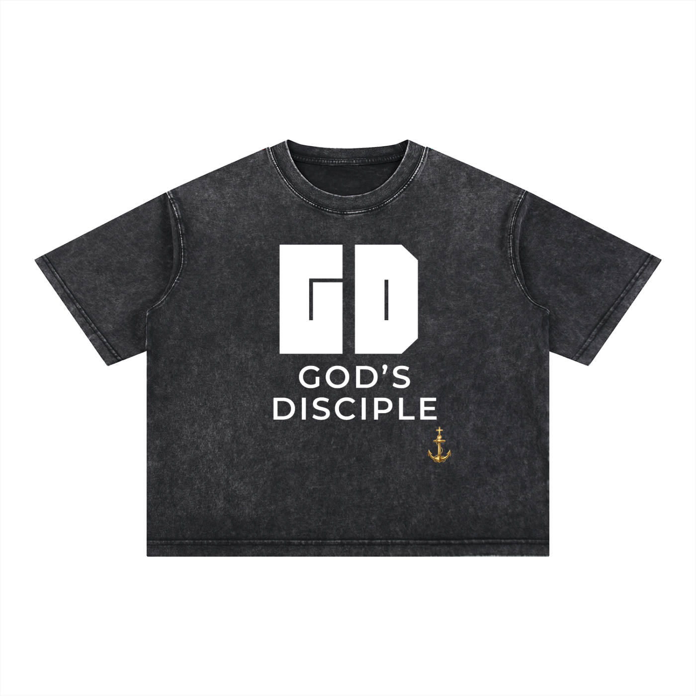 God's Disciple Anchored Tee (Mineral Wash Boxy Cotton)
