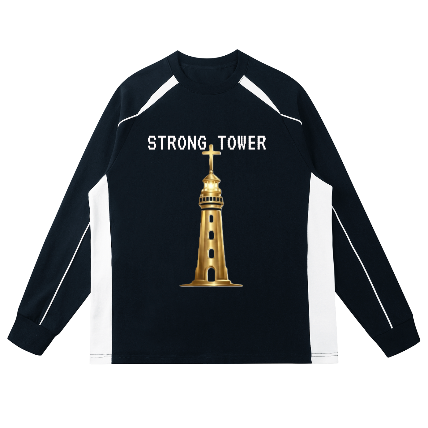 Strong Tower Steadfast Sweatshirt (Panel Raglan)