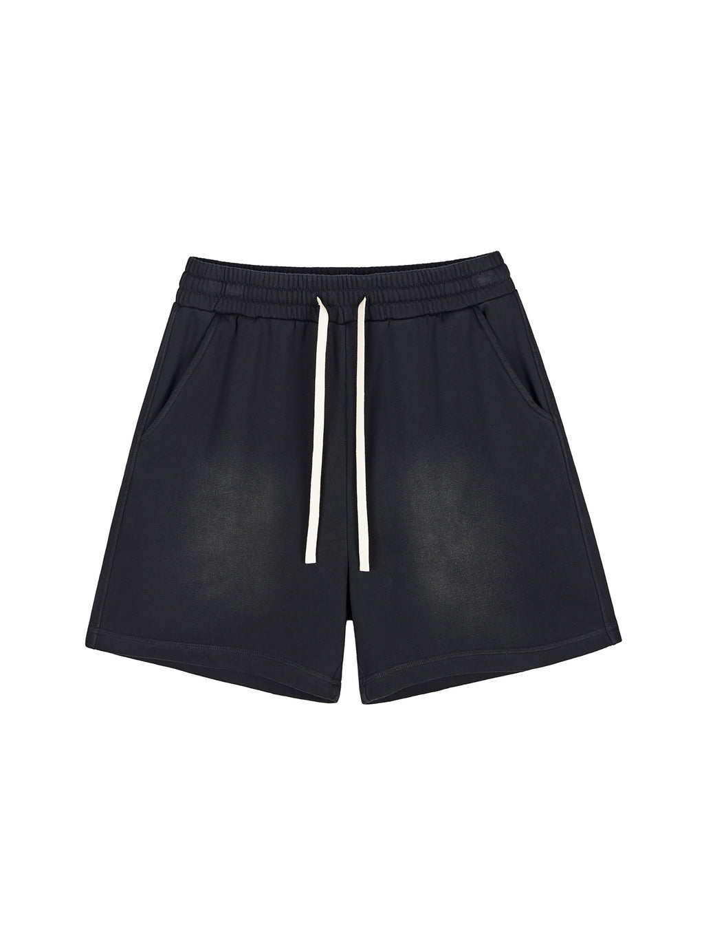 Strong Tower Sun Fade Raw Edge Shorts
