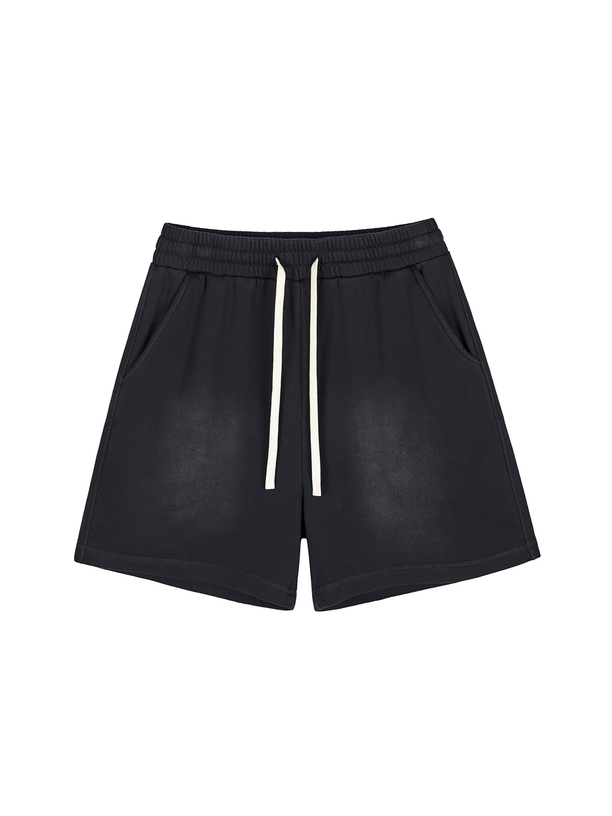 Strong Tower Sun Fade Raw Edge Shorts