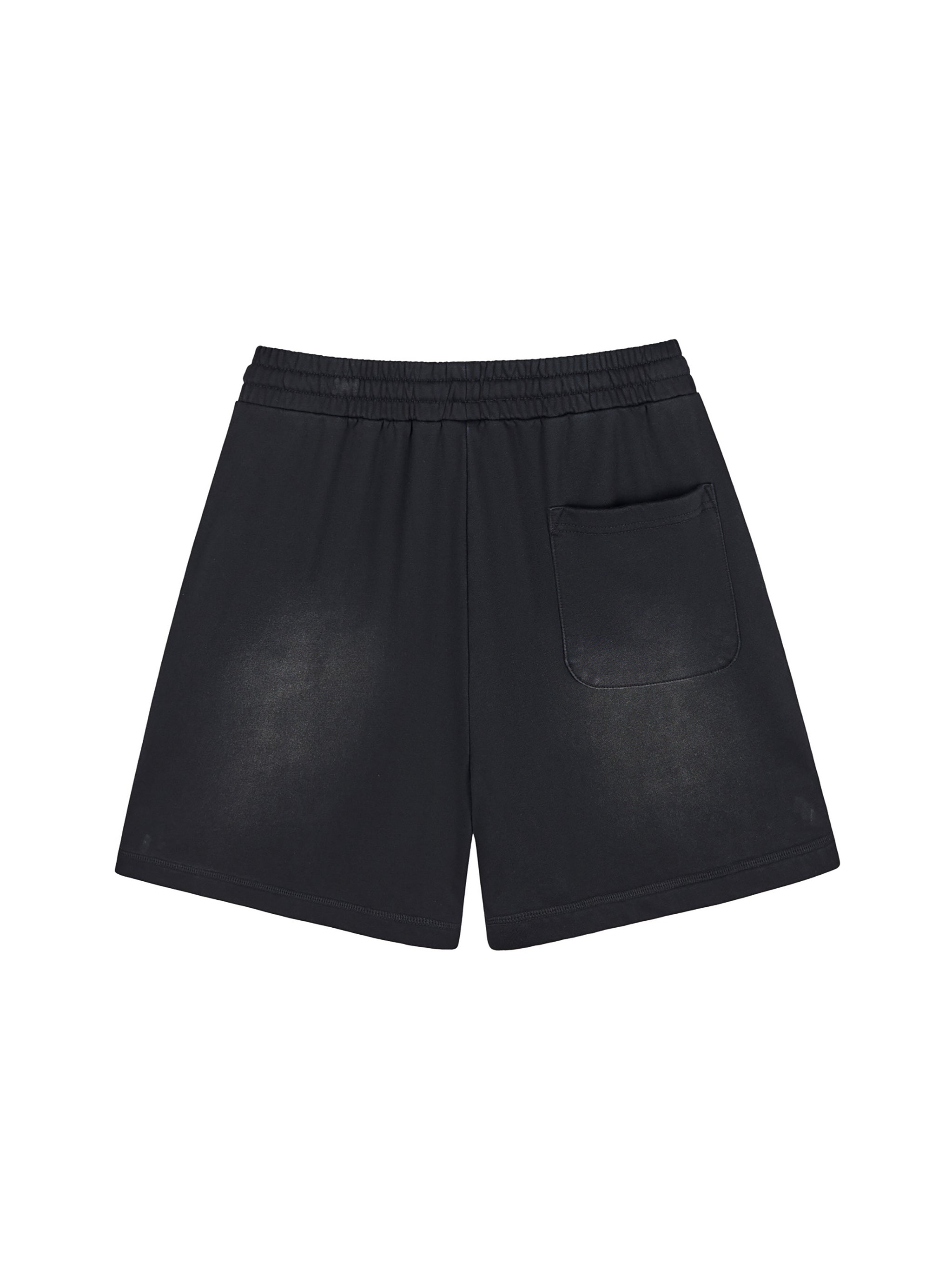 Strong Tower Sun Fade Raw Edge Shorts