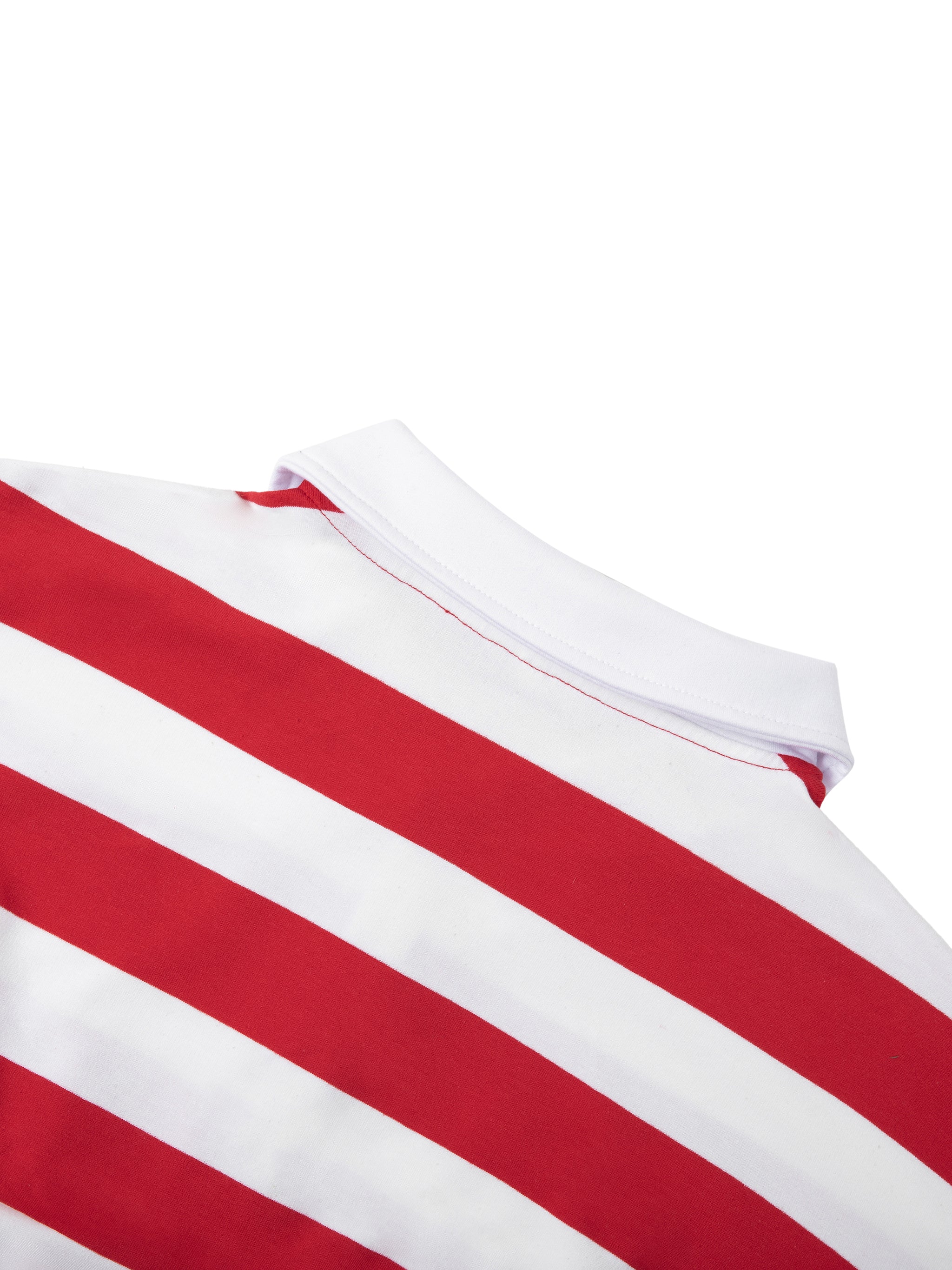 Strong Tower Chosen Color Block Stripe Polo