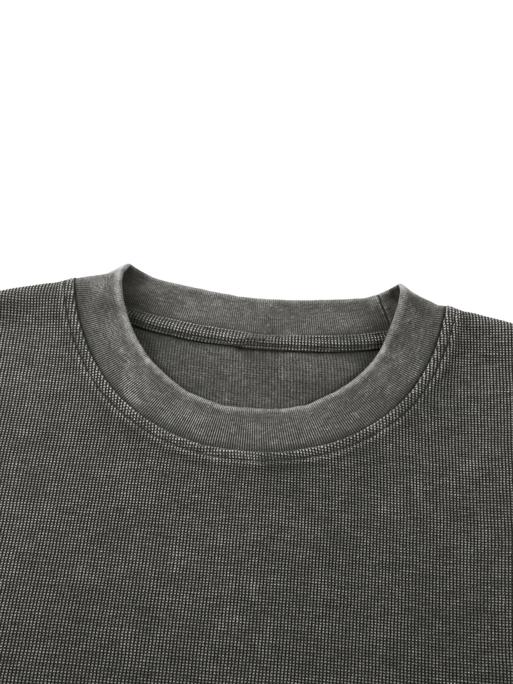 GD Tee -Black (Mineral Wash Waffle Knit)