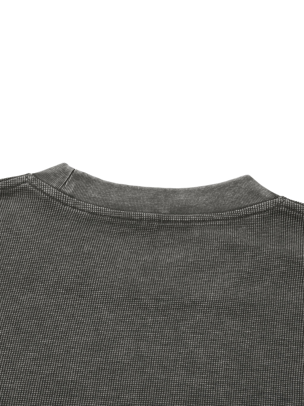 GD Tee -Black (Mineral Wash Waffle Knit)