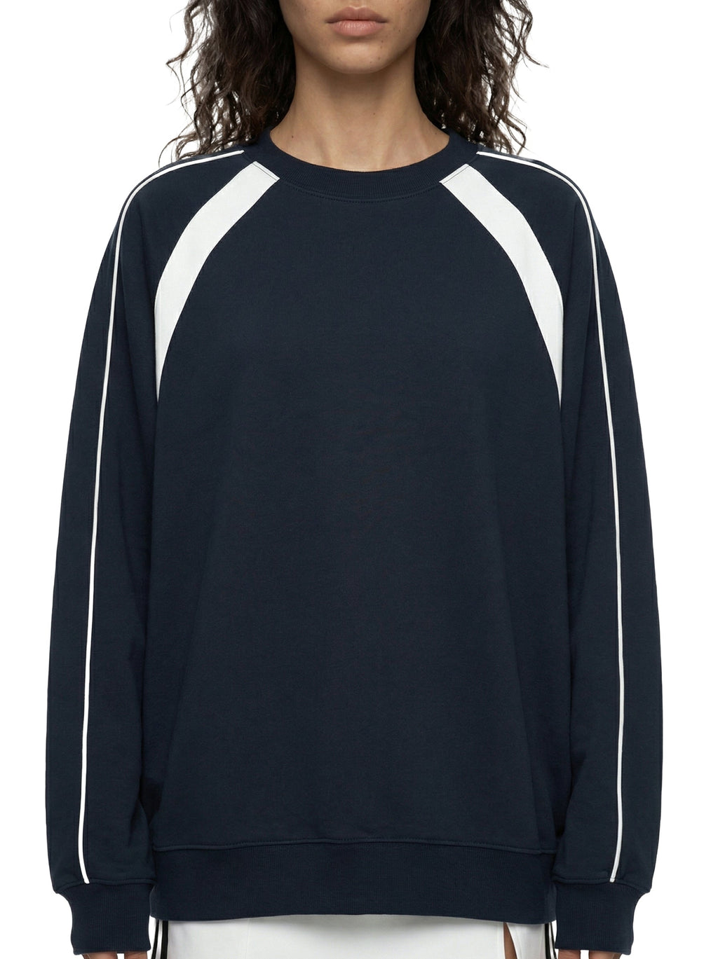 Covenant Color Block Crewneck  B/W