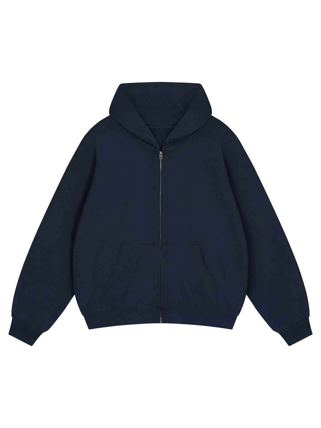 God's Disciple Loose Fit Solid Full Zip Hoodie