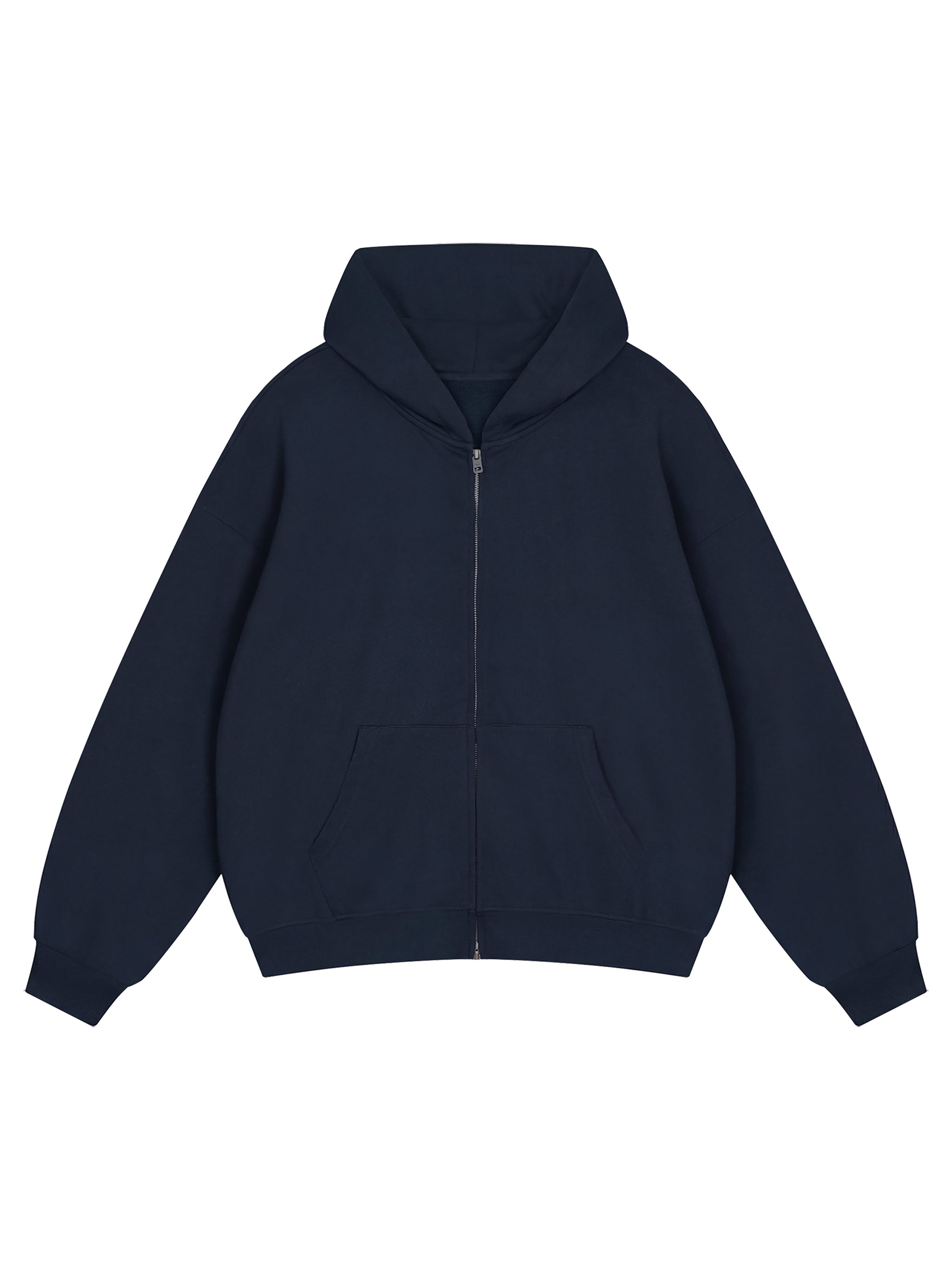 God's Disciple Loose Fit Solid Full Zip Hoodie