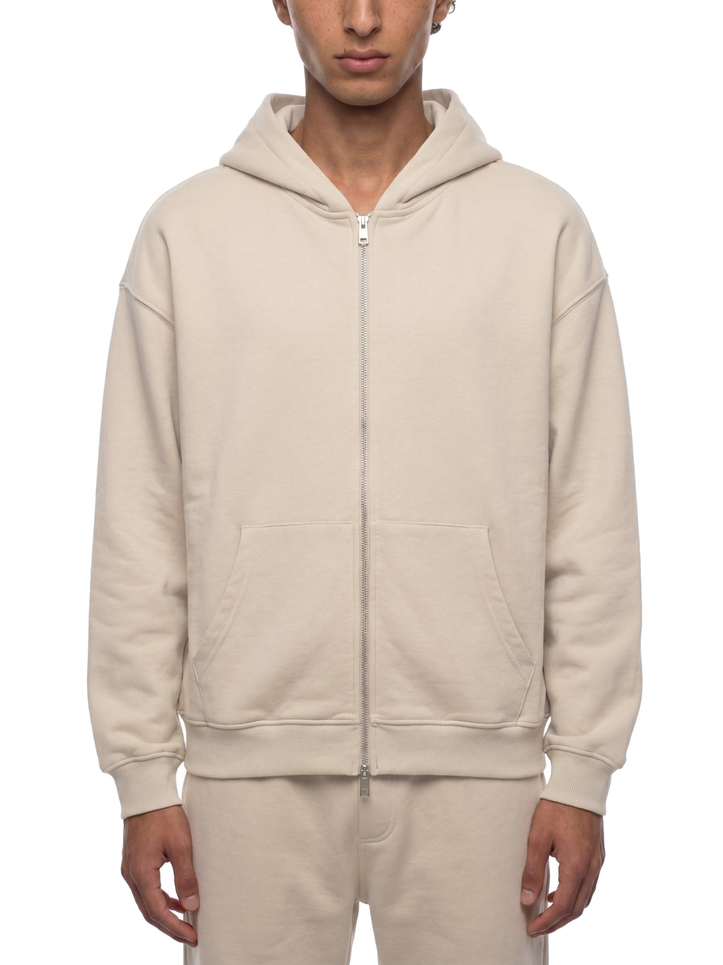 God's Disciple Loose Fit Solid Full Zip Hoodie