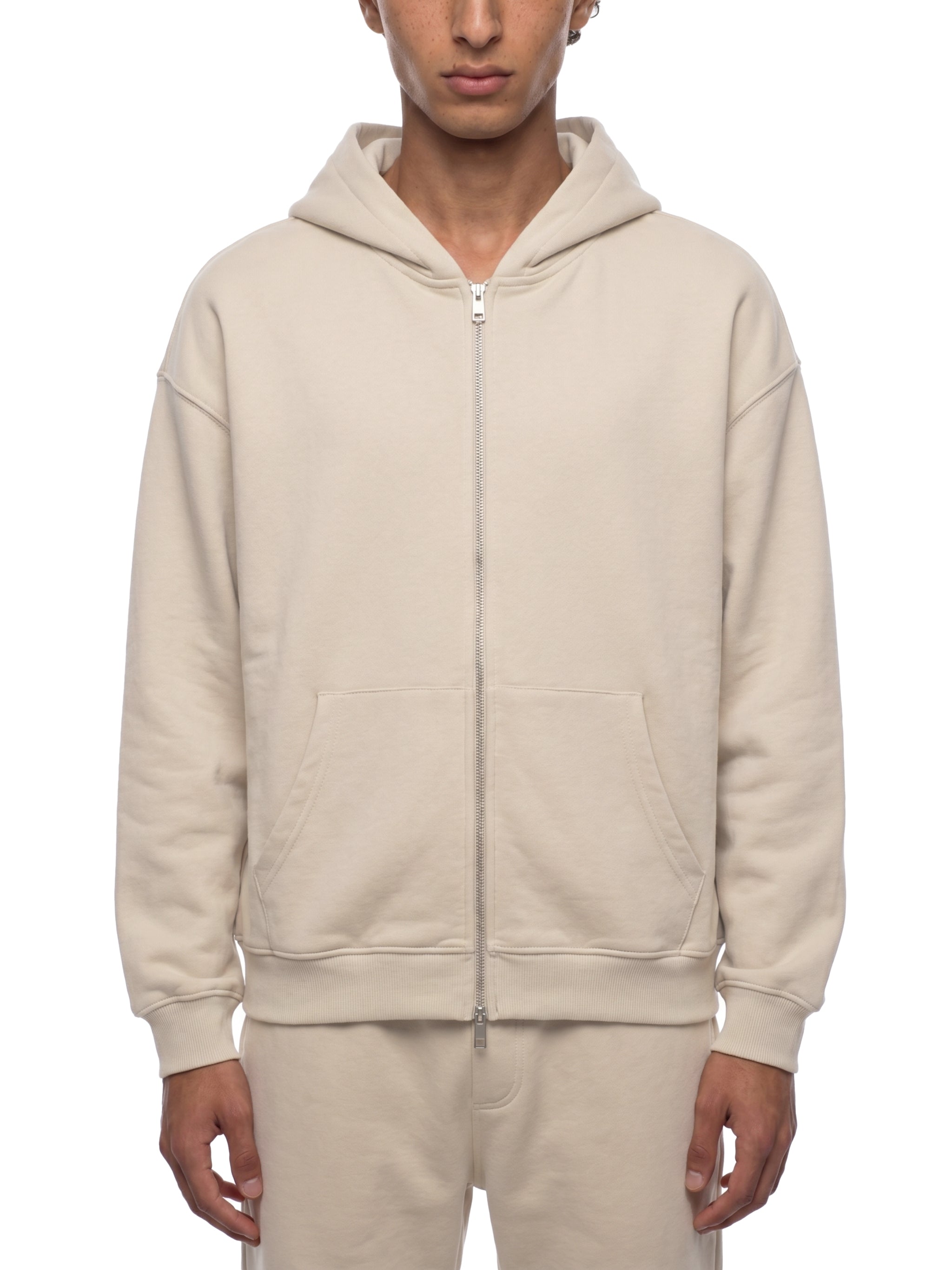 God's Disciple Loose Fit Solid Full Zip Hoodie