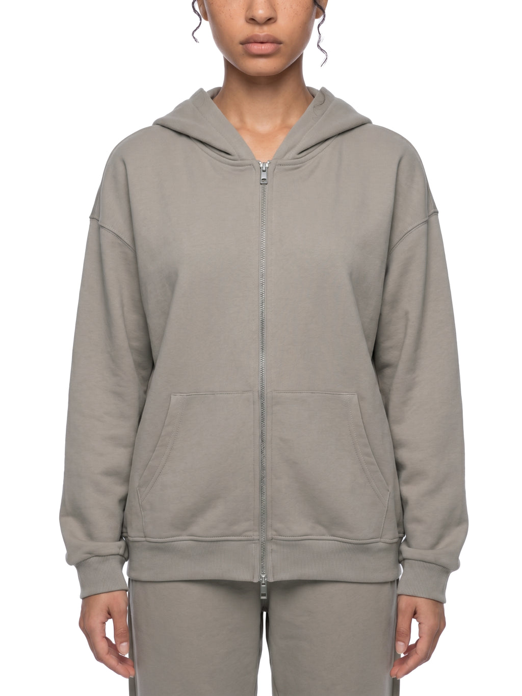 God's Disciple Loose Fit Solid Full Zip Hoodie