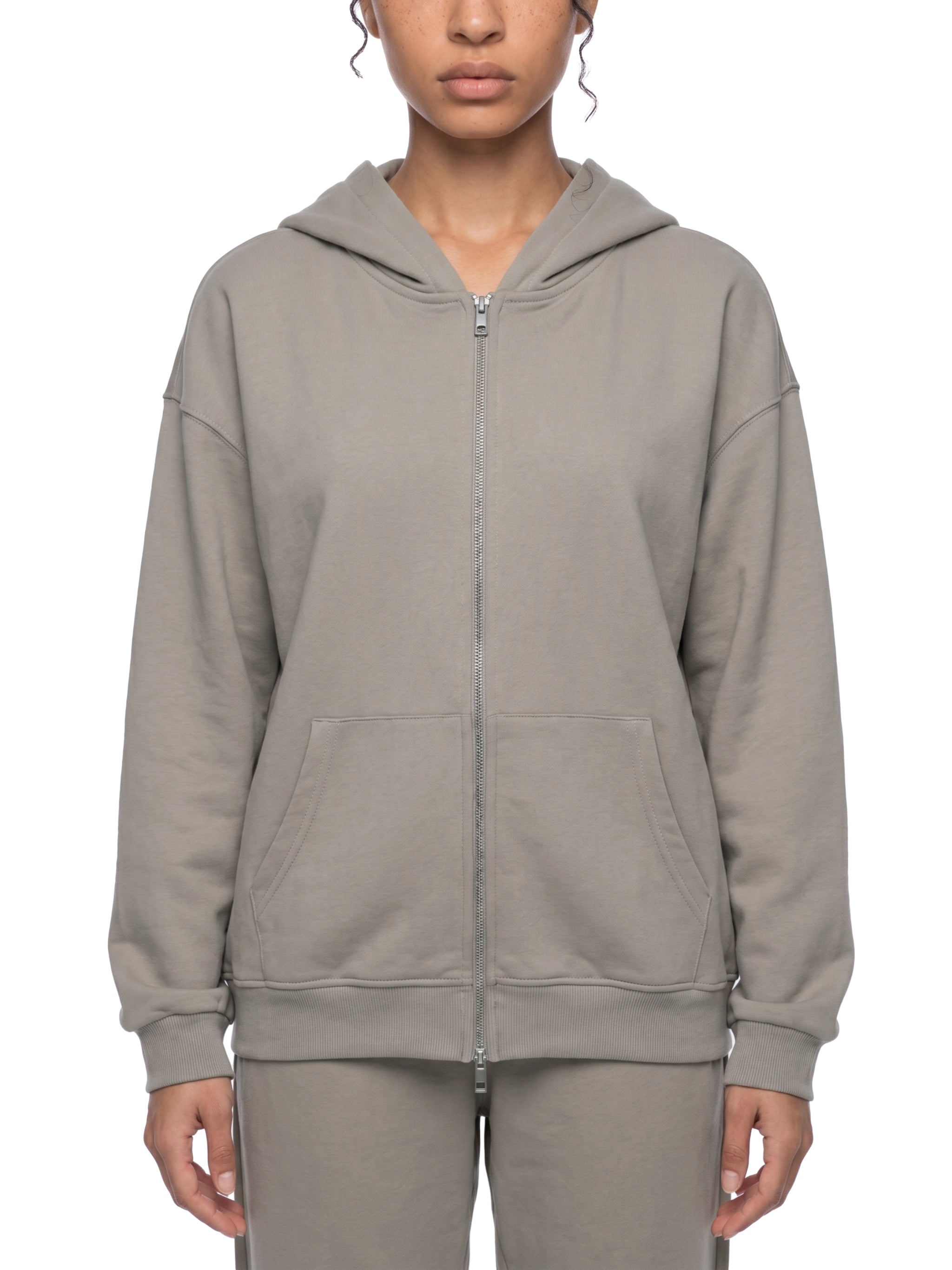 God's Disciple Loose Fit Solid Full Zip Hoodie