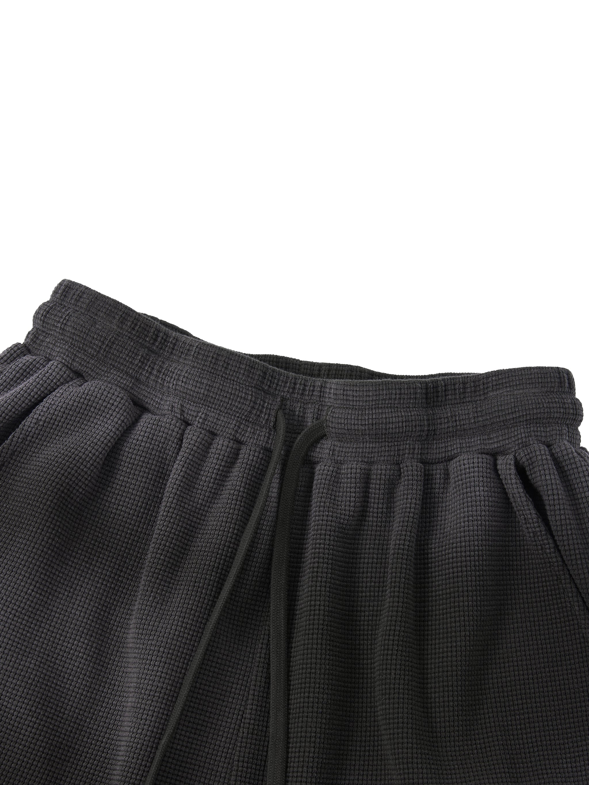 God's Disciple Sunfade Waffle Raw Hem Shorts